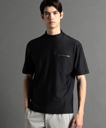【ex/tra】グラフィックプリント モックネックTシャツ