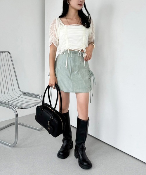 one after another NICE CLAUP（ワンアフターアナザーナイスクラップ）の「ハートミラー付きボストンバッグ（ボストンバッグ・レディース・シルバー/ピンク/ブラウン/ブラック・FREE）」の6枚目の写真