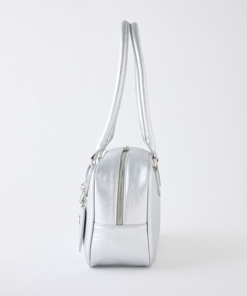 one after another NICE CLAUP（ワンアフターアナザーナイスクラップ）の「ハートミラー付きボストンバッグ（ボストンバッグ・レディース・シルバー/ピンク/ブラウン/ブラック・FREE）」の18枚目の写真