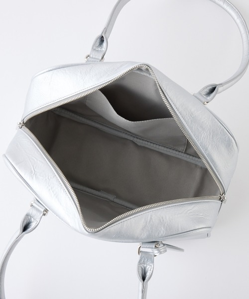 one after another NICE CLAUP（ワンアフターアナザーナイスクラップ）の「ハートミラー付きボストンバッグ（ボストンバッグ・レディース・シルバー/ピンク/ブラウン/ブラック・FREE）」の20枚目の写真