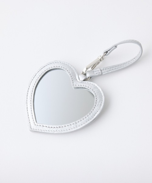 one after another NICE CLAUP（ワンアフターアナザーナイスクラップ）の「ハートミラー付きボストンバッグ（ボストンバッグ・レディース・シルバー/ピンク/ブラウン/ブラック・FREE）」の21枚目の写真