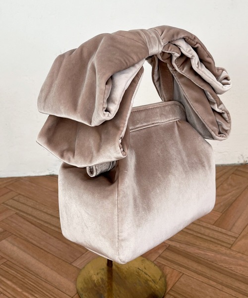 DEICY(デイシー)の「リボンハンドバッグ(ハンドバッグ・レディース・アイボリー/グレー・FREE)」の3枚目の写真