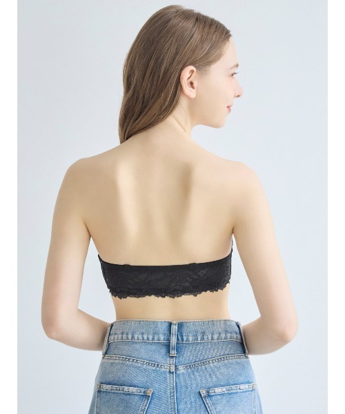 tutuanna(チュチュアンナ)の「総レースワイヤー入りチューブトップ(ブラジャー・レディース・オフホワイト/ブラック/ピンク/ライトピンク・B75/C65/C70/C75/D75/E65/E70/E75/B65/B70/D65/D70)」の13枚目の写真