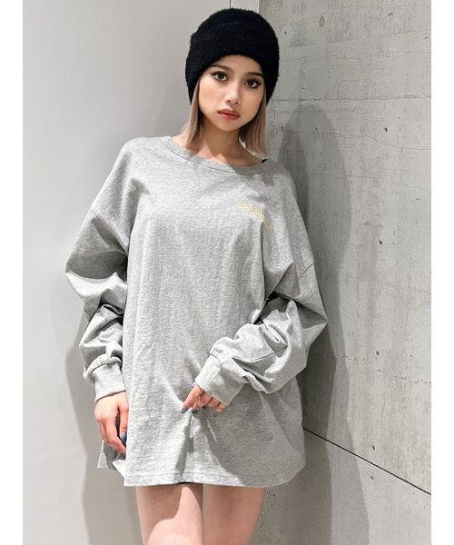 GYDA（ジェイダ）の「【WEB限定！！】DEGUST LOOSEロンT（Tシャツ/カットソー・レディース・ブラック/グレー/オフホワイト・FREE）」の17枚目の写真
