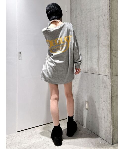 GYDA（ジェイダ）の「【WEB限定！！】DEGUST LOOSEロンT（Tシャツ/カットソー・レディース・ブラック/グレー/オフホワイト・FREE）」の15枚目の写真