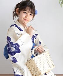 UNCOCON（アンココン）の「１度結ぶだけで着られる 浴衣 帯 2点セット キッズ ガールズ　兵児帯（浴衣）」
