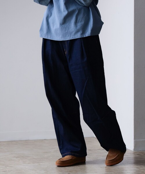 SETTO（セット）の「SETTO / NAJA PANTS（デニムパンツ・レディース・インディゴブルー・SMALL）」の12枚目の写真