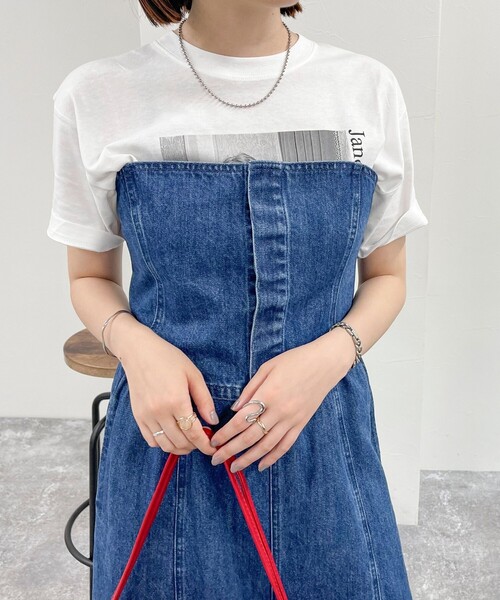 fredy emue（フレディエミュ）の「デニム/ミリタリービスチェ（シャツ/ブラウス・レディース・カーキ/サックスブルー/ブルー・38）」の3枚目の写真