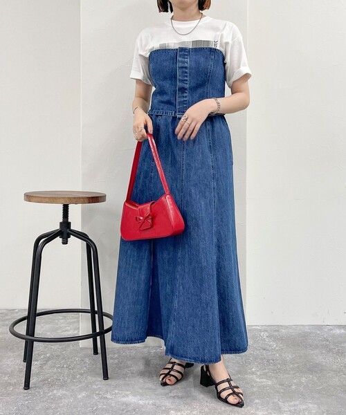 fredy emue（フレディエミュ）の「デニム/ミリタリービスチェ（シャツ/ブラウス・レディース・カーキ/サックスブルー/ブルー・38）」の8枚目の写真