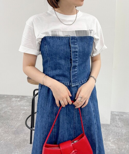 fredy emue（フレディエミュ）の「デニム/ミリタリービスチェ（シャツ/ブラウス・レディース・カーキ/サックスブルー/ブルー・38）」の14枚目の写真