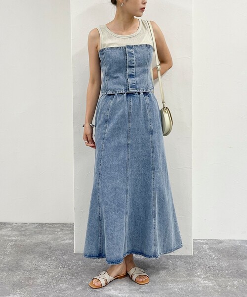 fredy emue（フレディエミュ）の「デニム/ミリタリービスチェ（シャツ/ブラウス・レディース・カーキ/サックスブルー/ブルー・38）」の15枚目の写真