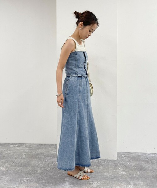 fredy emue（フレディエミュ）の「デニム/ミリタリービスチェ（シャツ/ブラウス・レディース・カーキ/サックスブルー/ブルー・38）」の17枚目の写真