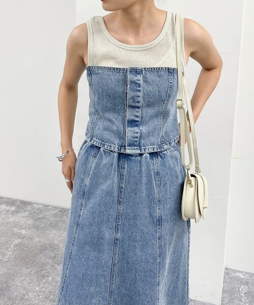 fredy emue（フレディエミュ）の「デニム/ミリタリービスチェ（シャツ/ブラウス・レディース・カーキ/サックスブルー/ブルー・38）」の18枚目の写真