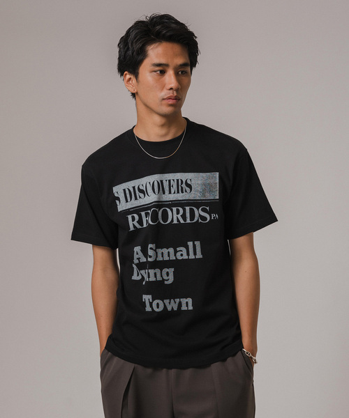 EDIFICE（エディフィス）の「TEXTILE PAINT (テキスタイルペイント)  クルーネック Tシャツ（Tシャツ/カットソー・メンズ・ホワイト×ホワイト/ブラック×ブラック/ホワイト系その他/ブラック系その他/ブラックミックス/ブラック/ホワイト/ライトホワイト・LARGE/X-LARGE/MEDIUM）」の12枚目の写真