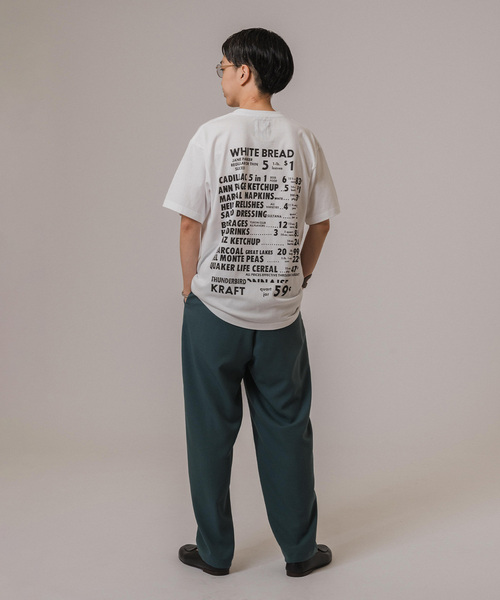 EDIFICE（エディフィス）の「TEXTILE PAINT (テキスタイルペイント)  クルーネック Tシャツ（Tシャツ/カットソー・メンズ・ホワイト×ホワイト/ブラック×ブラック/ホワイト系その他/ブラック系その他/ブラックミックス/ブラック/ホワイト/ライトホワイト・LARGE/X-LARGE/MEDIUM）」の16枚目の写真