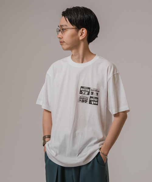 EDIFICE（エディフィス）の「TEXTILE PAINT (テキスタイルペイント)  クルーネック Tシャツ（Tシャツ/カットソー・メンズ・ホワイト×ホワイト/ブラック×ブラック/ホワイト系その他/ブラック系その他/ブラックミックス/ブラック/ホワイト/ライトホワイト・LARGE/X-LARGE/MEDIUM）」の18枚目の写真