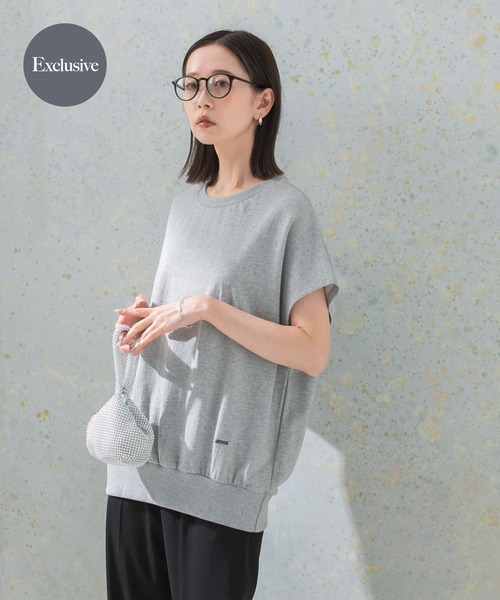 CHIGNON（シニヨン）の「『別注』CHIGNON×ROSSO　フレンチスエット（Tシャツ/カットソー・レディース・グレー/ホワイト・FREE）」の2枚目の写真