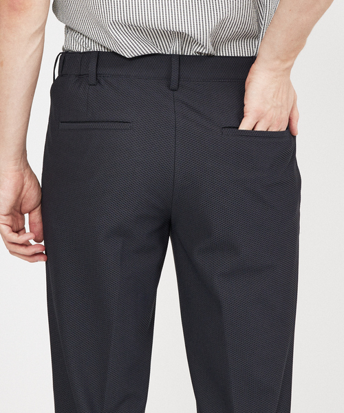 DESIGNWORKS(デザインワークス)の「【セットアップ対応】メッシュパンツ(スラックス・メンズ・ブルー系その他/ダークネイビー/ベージュ・46/48/50/44)」の4枚目の写真
