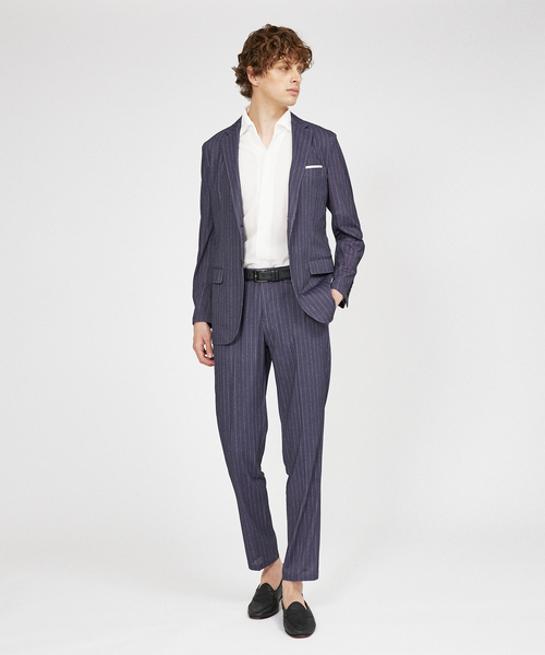 DESIGNWORKS(デザインワークス)の「【セットアップ対応】メッシュパンツ(スラックス・メンズ・ブルー系その他/ダークネイビー/ベージュ・46/48/50/44)」の12枚目の写真