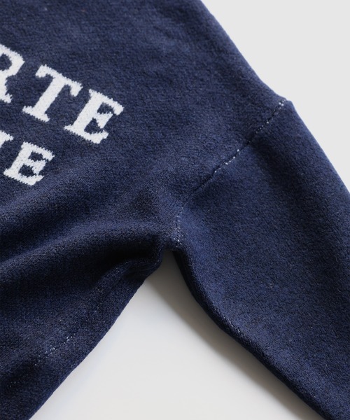 Riberry(リベリー)の「ロゴジャガードニット(ニット/セーター・レディース・ネイビー/杢グレー・FREE)」の5枚目の写真