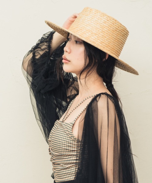 ORIENT(オリエント)の「RYE【ライ】麦わらキャノチェハット(ハット・レディース・ブラック/ナチュラル・FREE)」の15枚目の写真