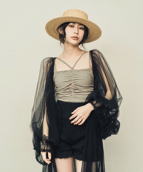 ORIENT(オリエント)の「RYE【ライ】麦わらキャノチェハット(ハット・レディース・ブラック/ナチュラル・FREE)」の13枚目の写真