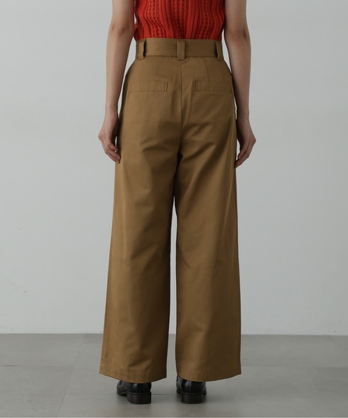 N.(N. Natural Beauty Basic)(エヌエヌナチュラルビューティーベーシック)の「◆タックチノワイドパンツ(チノパンツ・レディース・ベージュ/カーキ・SMALL/MEDIUM)」の10枚目の写真