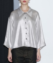 mici | (mici)1枚で華やか。シャイニーオーバーシャツ(シャツ/ブラウス)