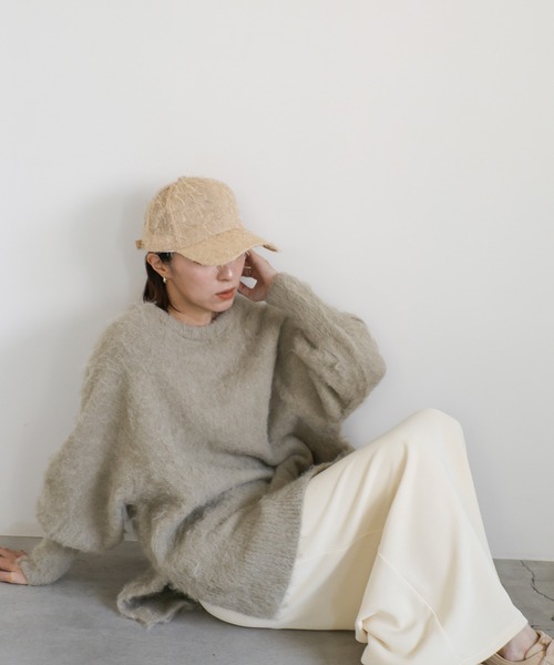 select MOCA（セレクトモカ）の「シャギーキャップ（キャップ・レディース・ブラック/ベージュ・FREE）」の8枚目の写真