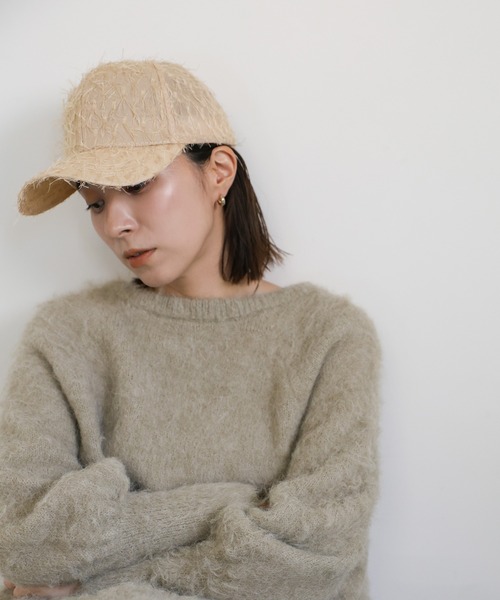 select MOCA（セレクトモカ）の「シャギーキャップ（キャップ・レディース・ブラック/ベージュ・FREE）」の9枚目の写真