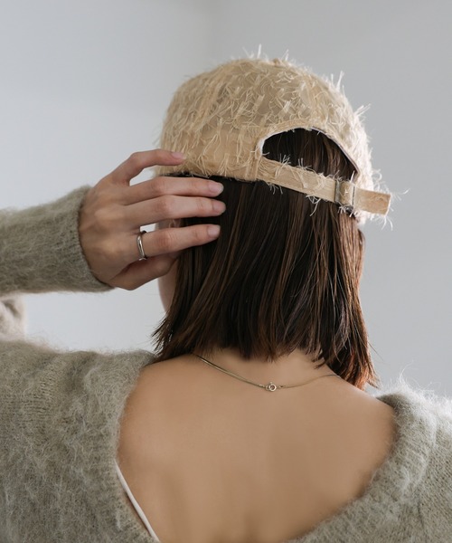 select MOCA（セレクトモカ）の「シャギーキャップ（キャップ・レディース・ブラック/ベージュ・FREE）」の16枚目の写真