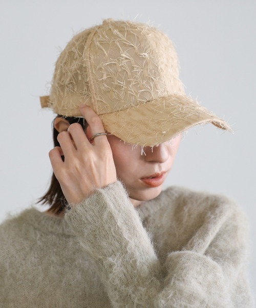 select MOCA（セレクトモカ）の「シャギーキャップ（キャップ・レディース・ブラック/ベージュ・FREE）」の11枚目の写真