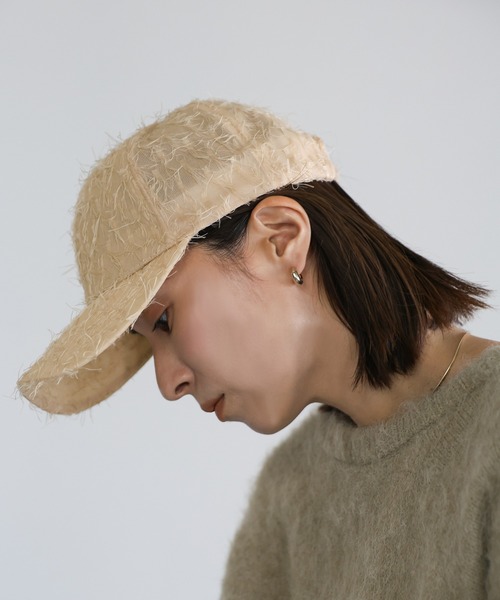 select MOCA（セレクトモカ）の「シャギーキャップ（キャップ・レディース・ブラック/ベージュ・FREE）」の13枚目の写真