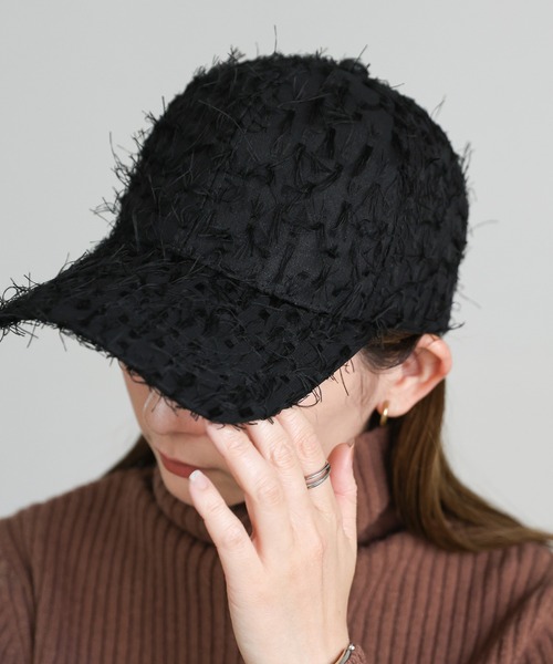 select MOCA（セレクトモカ）の「シャギーキャップ（キャップ・レディース・ブラック/ベージュ・FREE）」の22枚目の写真