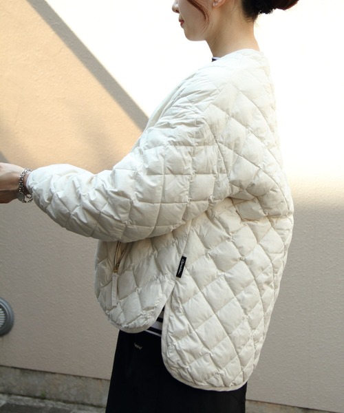 セール】GYMPHLEX/ジムフレックス キルトダウンカラーレスジャケット