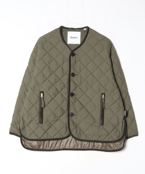 GYMPHLEX/ジムフレックス キルトダウンカラーレスジャケット QUILT