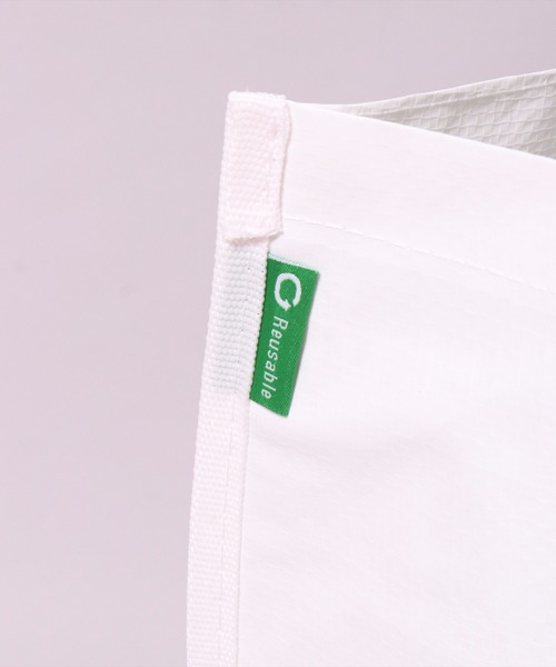 THE NORTH FACE（ザノースフェイス）の「(IT)【THE NORTH FACE】White Label ショッパー バッグ[Lサイズ]（エコバッグ/サブバッグ・メンズ・オフホワイト/ライトホワイト・ONE SIZE）」の7枚目の写真