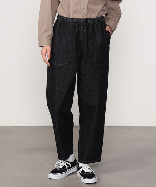 DANTON | ブラックデニム イージーパンツ WOMEN（デニムパンツ  