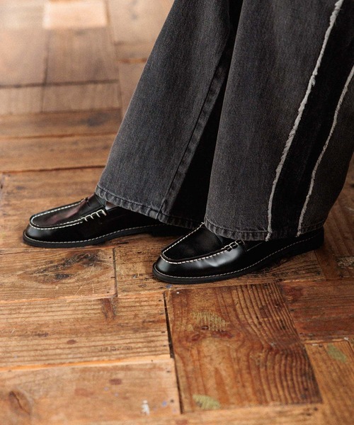 niko and...（ニコアンド）の「クラシックコインローファー（ローファー・メンズ・ブラック/グレー・LARGE/MEDIUM）」の8枚目の写真