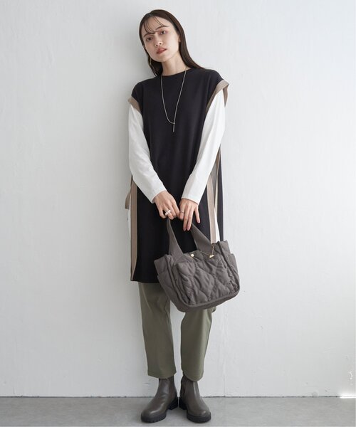 ikka（イッカ）の「ニットベストアンサンブルワンピース（ワンピース・レディース・ブラック/グリーン系その他/スモークグレー・M/L/S）」の16枚目の写真