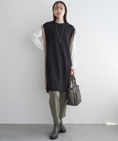 ikka（イッカ）の「ニットベストアンサンブルワンピース（ワンピース・レディース・ブラック/グリーン系その他/スモークグレー・M/L/S）」の17枚目の写真