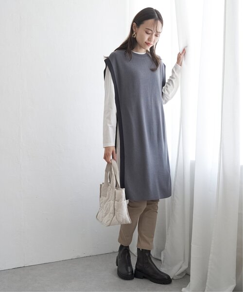 ikka（イッカ）の「ニットベストアンサンブルワンピース（ワンピース・レディース・ブラック/グリーン系その他/スモークグレー・M/L/S）」の20枚目の写真