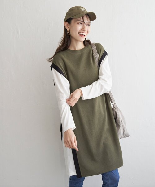 ikka（イッカ）の「ニットベストアンサンブルワンピース（ワンピース・レディース・ブラック/グリーン系その他/スモークグレー・M/L/S）」の21枚目の写真