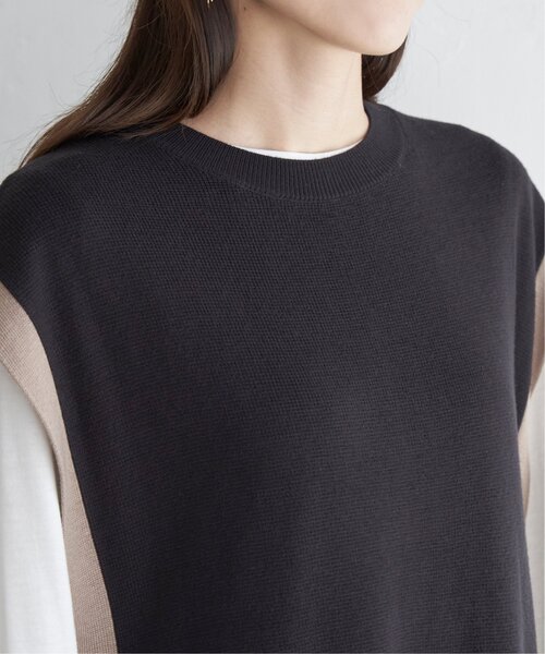 ikka（イッカ）の「ニットベストアンサンブルワンピース（ワンピース・レディース・ブラック/グリーン系その他/スモークグレー・M/L/S）」の5枚目の写真