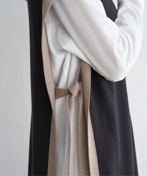 ikka（イッカ）の「ニットベストアンサンブルワンピース（ワンピース・レディース・ブラック/グリーン系その他/スモークグレー・M/L/S）」の7枚目の写真