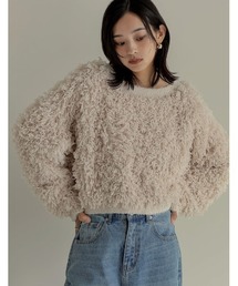Re:EDIT | [2024 AUTUMN COLLECTION]フリンジヤーンニットプルオーバー(ニット/セーター)