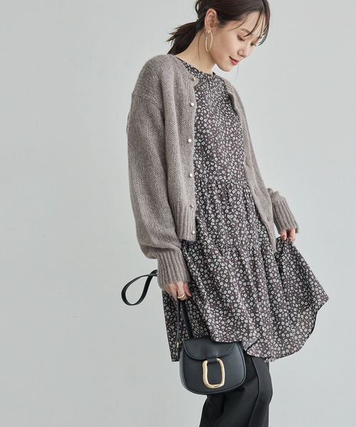 セール】モヘヤ混メタル釦カーディガン（カーディガン/ボレロ）｜ROPE