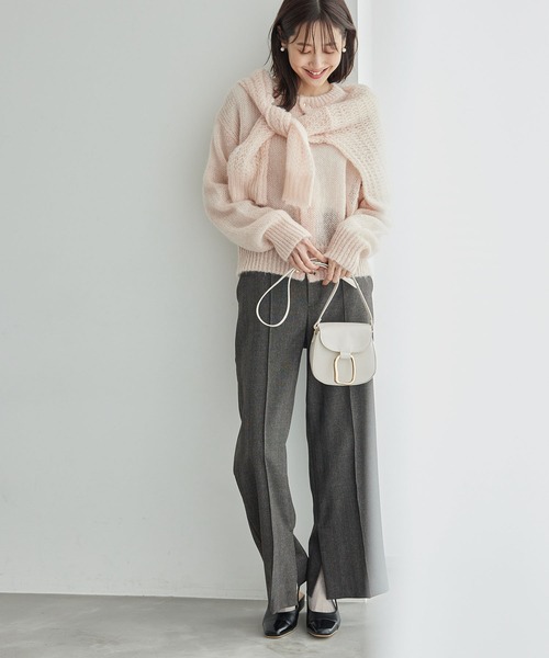 ROPE' PICNIC（ロペピクニック）の「モヘヤ混メタル釦カーディガン（カーディガン/ボレロ・レディース・キナリ/ピンク系その他2/ブラウン系その他3/グレー・38）」の21枚目の写真