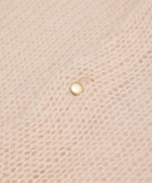 ROPE' PICNIC（ロペピクニック）の「モヘヤ混メタル釦カーディガン（カーディガン/ボレロ・レディース・キナリ/ピンク系その他2/ブラウン系その他3/グレー・38）」の8枚目の写真