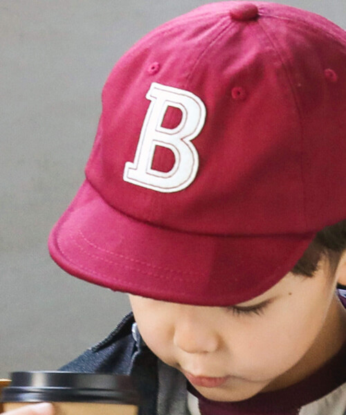 SLAP SLIP（スラップスリップ）の「アルファベットロゴワッペンキャップ(52~54cm)（キャップ・キッズ・レッド/ネイビー・M/S）」の3枚目の写真